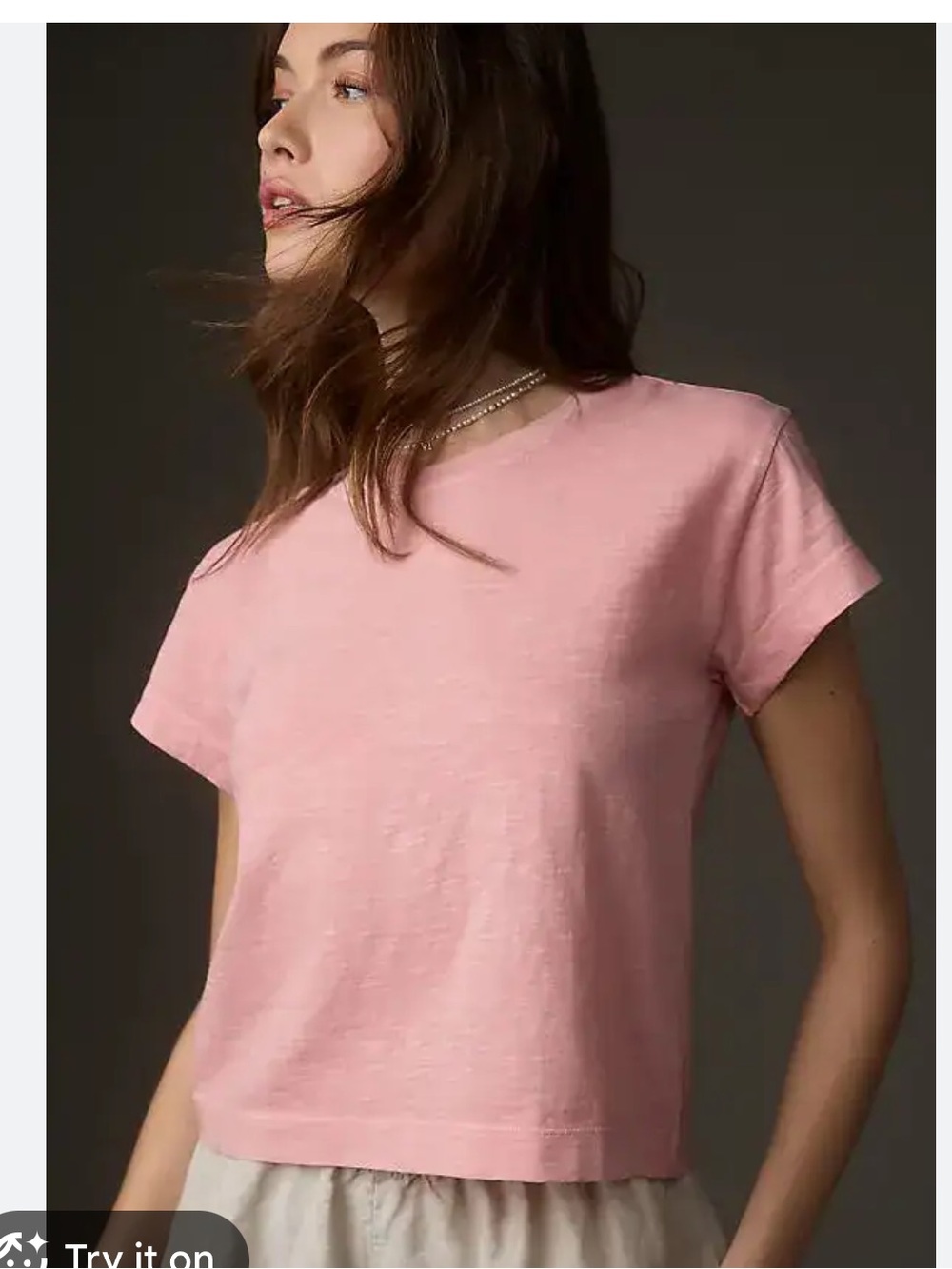 Pilcro The Billy Regenerative Cotton Crew Tee XS
